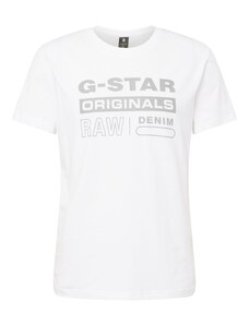 G-Star RAW Majica siva / bijela