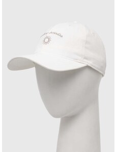 Pamučna kapa sa šiltom Hollister Co. boja: bijela, s tiskom