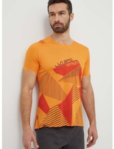 Sportska majica kratkih rukava LA Sportiva Comp boja: narančasta, s tiskom, F38102322