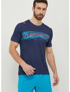 Sportska majica kratkih rukava LA Sportiva Horizon boja: tamno plava, s tiskom, P65643643