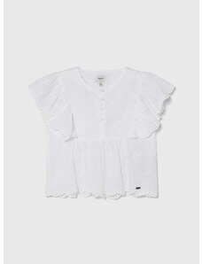 Dječja pamučna bluza Pepe Jeans OMAIRA boja: bijela, bez uzorka