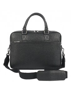 Luksuzna Talijanska torba od prave kože VERA ITALY "Marek", boja crna, 27x37cm