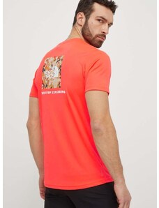 Sportska majica kratkih rukava The North Face Reaxion boja: crvena, s tiskom, NF0A4CDWQI41