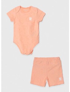 Pamučni komplet za bebe Guess boja: narančasta