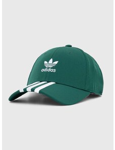 Kapa sa šiltom adidas Originals boja: zelena, s aplikacijom, IS1627
