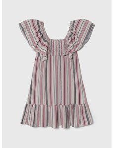 Dječja haljina Pepe Jeans REGINA boja: ljubičasta, mini, širi se prema dolje