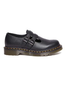 Kožne cipele Dr. Martens 8065 Mary Jane za žene, boja: crna, ravni potplat, DM30692001