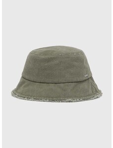 Pamučni šešir Roxy boja: zelena, pamučni, ERJHA04254