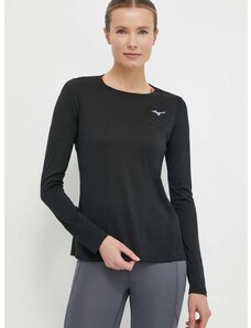 Majica dugih rukava za trčanje Mizuno Impulse Core boja: crna