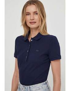 Majica kratkih rukava Lacoste za žene, boja: tamno plava, PF5462-001