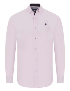 DENIM CULTURE Košulja 'Matthew' mornarsko plava / roza