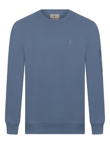 DENIM CULTURE Sweater majica 'BRET' plava