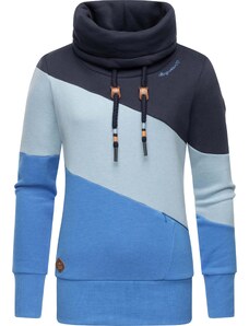 Ragwear Sweater majica 'Rumika' plava / pastelno plava / smeđa / crna