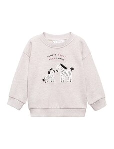 MANGO KIDS Sweater majica 'Zebri' ružičasta / pastelno roza / crna / bijela
