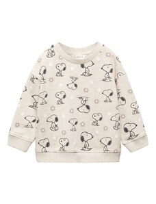 MANGO KIDS Sweater majica 'Sgarden' pijesak / crna / bijela