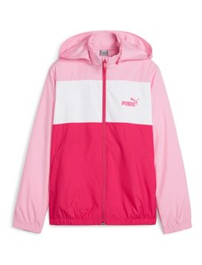 PUMA Prijelazna jakna 'ESS+' roza / crvena / prljavo bijela