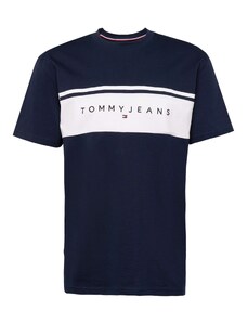 Tommy Jeans Majica mornarsko plava / bijela