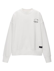 Pull&Bear Sweater majica siva / crna / bijela
