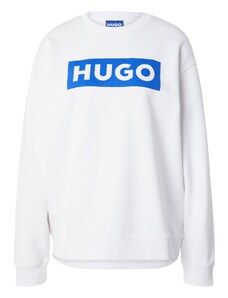 HUGO Sweater majica 'Classic' plava / bijela