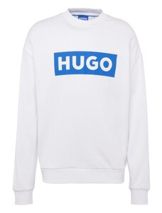 HUGO Sweater majica 'Niero' kraljevsko plava / bijela