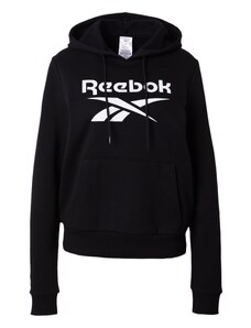 Reebok Sportska sweater majica 'Identity' crna / bijela