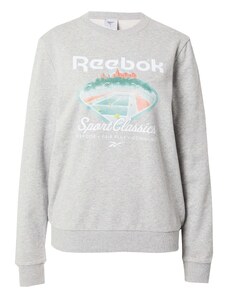 Reebok Sportska sweater majica siva / zelena / lubenica roza / bijela