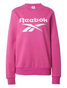 Reebok Sportska sweater majica roza / bijela