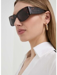 Sunčane naočale Balenciaga za žene, boja: bordo