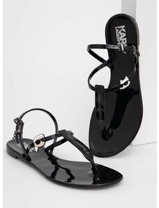 Sandale Karl Lagerfeld JELLY za žene, boja: crna, KL80002N