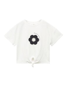 MANGO KIDS Majica 'Bloom' crna / bijela