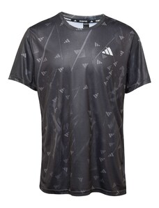 ADIDAS PERFORMANCE Tehnička sportska majica 'RUN IT' siva / crna / bijela