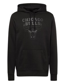 NEW ERA Sweater majica 'NBA' tamo siva / crna