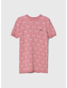 Dječja haljina Pinko Up boja: ružičasta, mini, ravna