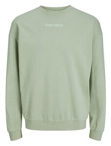 JACK & JONES Sweater majica 'Stagger' kaki / sivkasto zelena / pastelno zelena / crvena