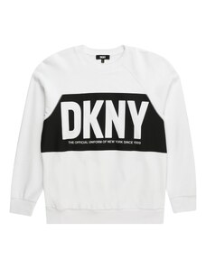 DKNY Sweater majica crna / bijela