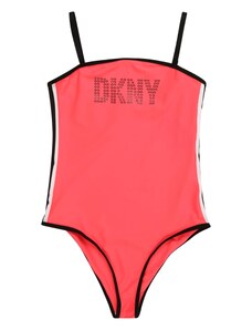 DKNY Jednodijelni kupaći kostim losos / crna / bijela
