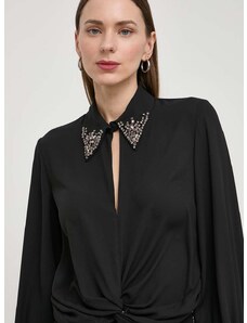 Bluza Liu Jo za žene, boja: crna, s aplikacijom
