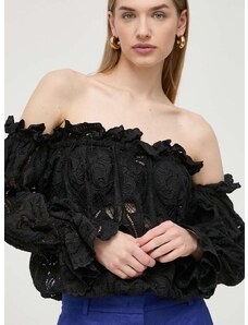 Bluza Luisa Spagnoli za žene, boja: crna, bez uzorka