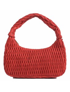 Luksuzna Talijanska torba od prave kože VERA ITALY "Shana", boja crvena, 13x27cm
