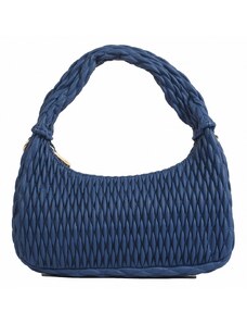 Luksuzna Talijanska torba od prave kože VERA ITALY "Indiga", boja plava, 13x27cm