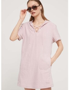 Haljina UGG boja: ružičasta, mini, ravna, 1152783