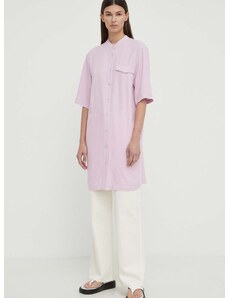 Haljina Marc O'Polo boja: ružičasta, mini, oversize