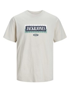 JACK & JONES Majica 'COBIN' bež / mornarsko plava / zelena / bijela