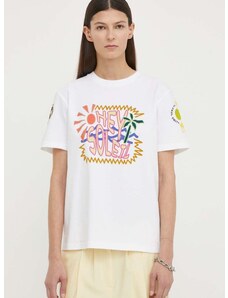 Pamučna majica PS Paul Smith za žene, boja: bijela
