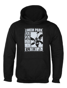 Majica s kapuljačom muško Linkin Park - Logos Rectangle - ROCK OFF - LPHD18MB