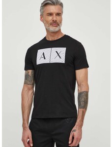 Pamučna majica Armani Exchange boja: crna, 8NZTCK Z8H4Z NOS