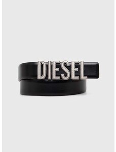 Kožni remen Diesel za žene, boja: crna