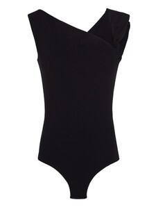 Karl Lagerfeld Bodi majica 'Asymmetric' crna