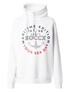 Soccx Sweater majica mornarsko plava / siva / crvena / bijela