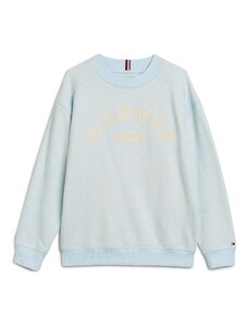 TOMMY HILFIGER Sweater majica svijetloplava / vuneno bijela